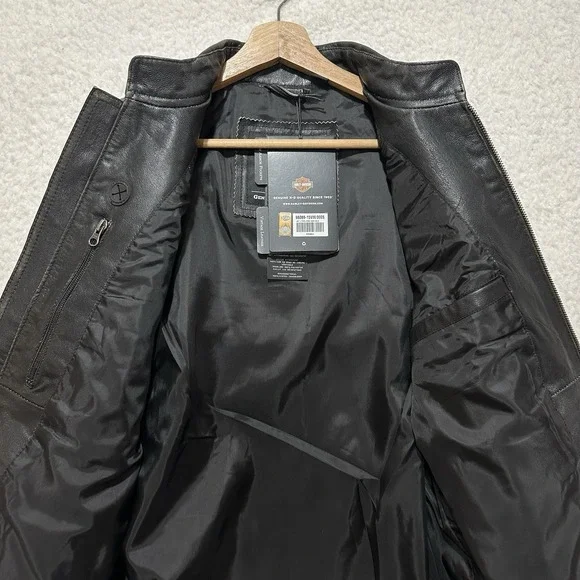 Harley-Davidson Men's Leather Jacket-Long Way Distressed 98089-15VM Sz Small NWT